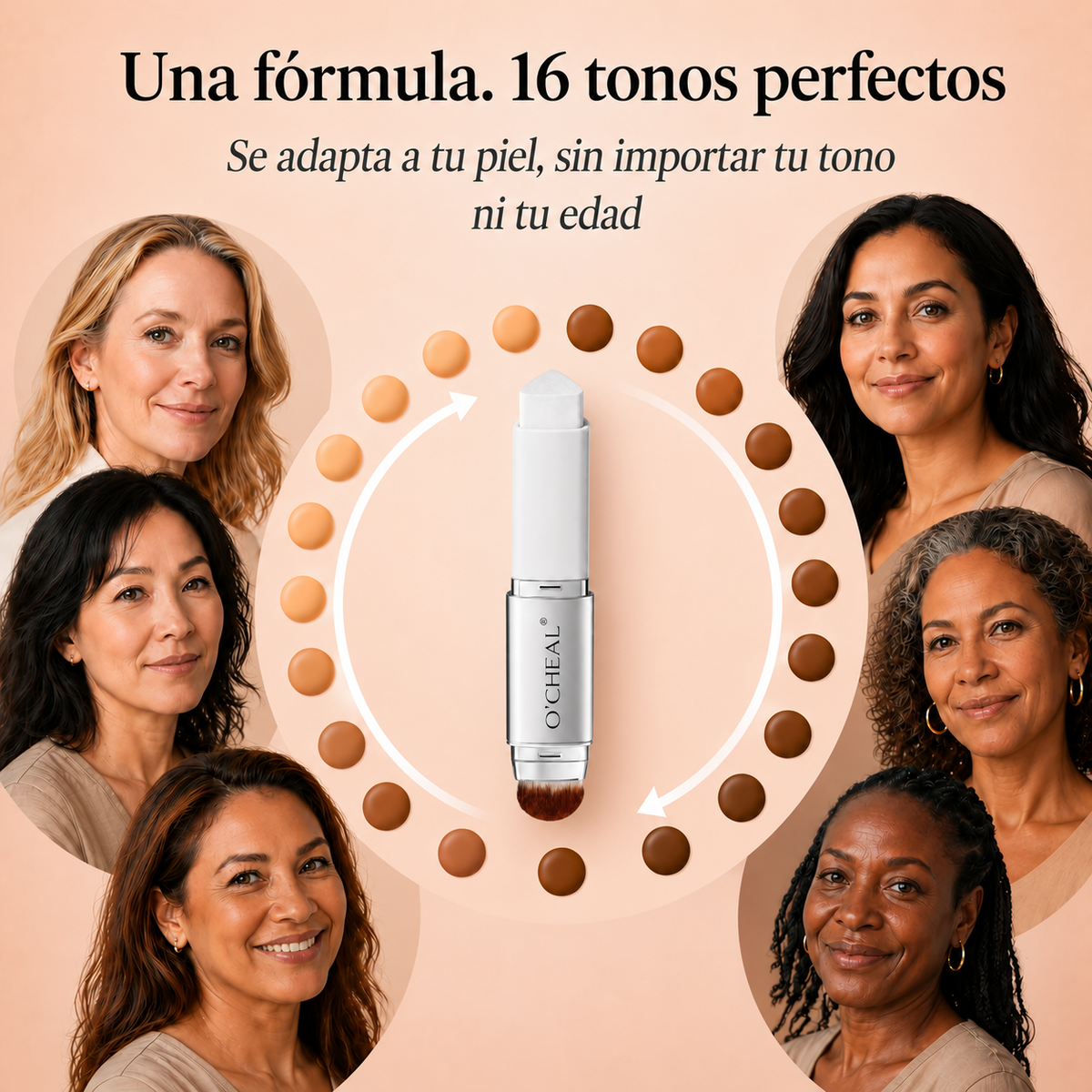 Base de maquillaje coreana adaptativa